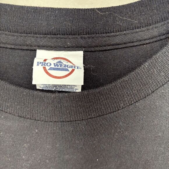 Mafia Little Italy New York City Vintage T Shirt Medium Black Cotton Y2K EUC - Picture 3 of 5